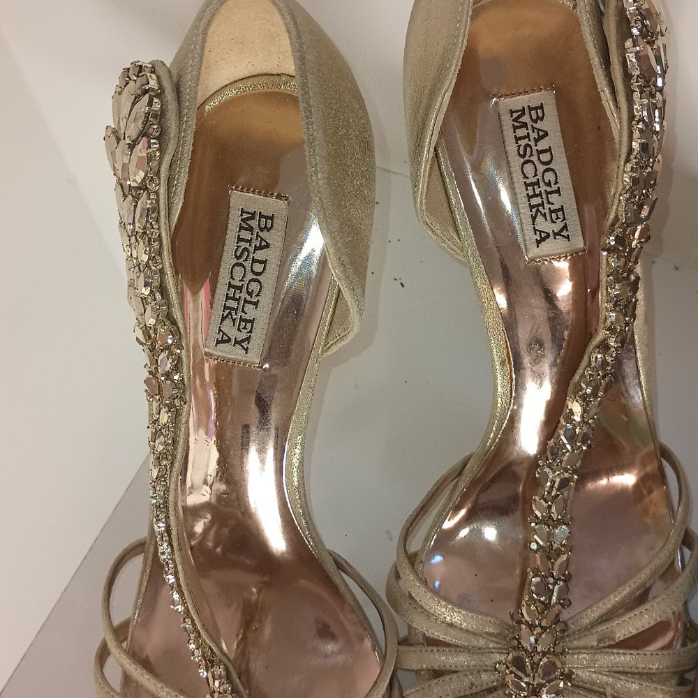 Badgley Mischka Jeweled Party Shoe